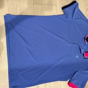 G/FORE Blue/purple Polo Shirt with Pink Accents